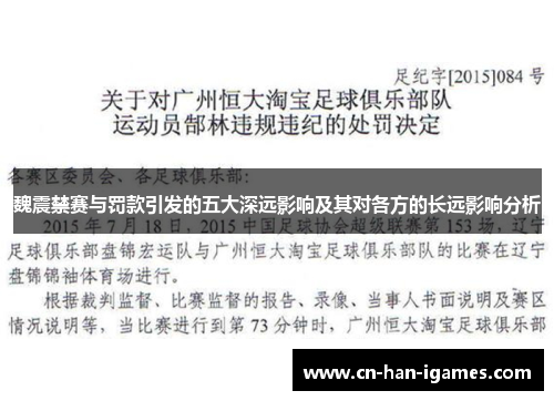 魏震禁赛与罚款引发的五大深远影响及其对各方的长远影响分析 魏震禁赛与罚款引发的五大深远影响及其对各方的长远影响分析